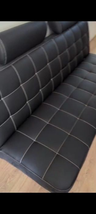 Recheio de barbearia b sofás, rampa de lavagem, móvel de apoio