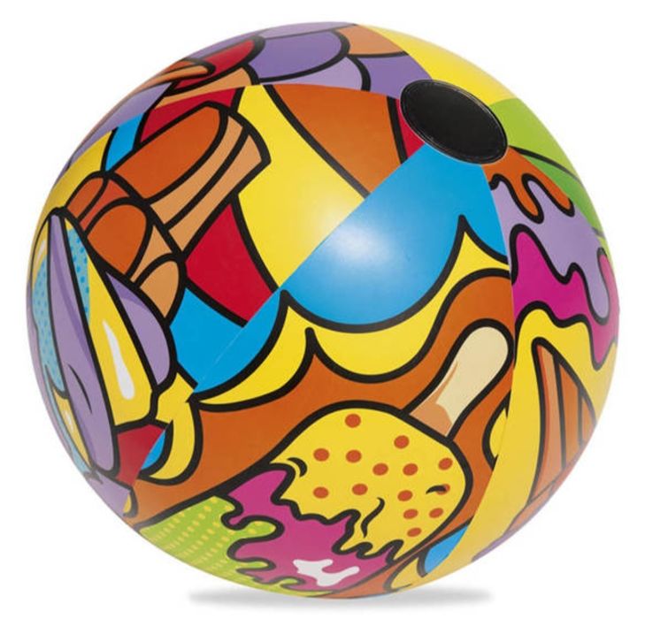 Bestway kolorowa dmuchana piłka plażowa 91cm