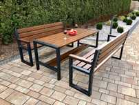 LOFT Meble Ogrodowe Zestaw Nowoczesne Drewniane  5 LAT GWARANCJI