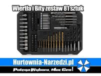 Wiertła i bity zestaw 81 szt. zestaw wierteł