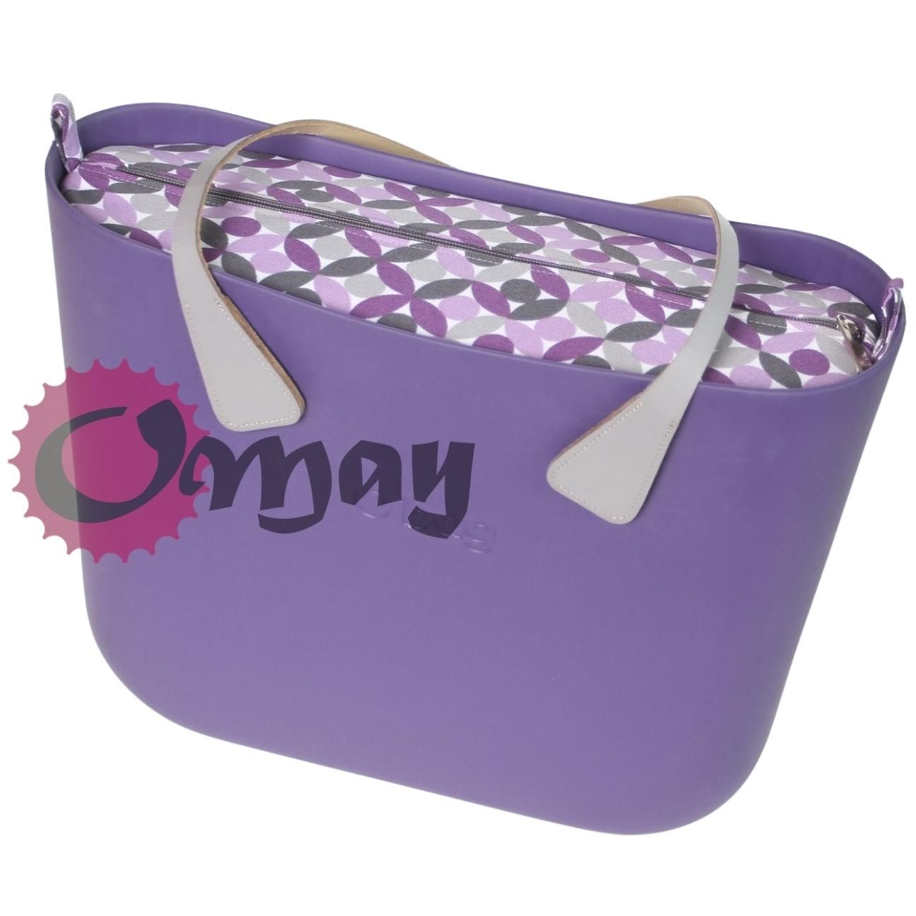 organizer do OBAG STANDARD kalejdoskop szary fiolet 2 kieszenie OMAY