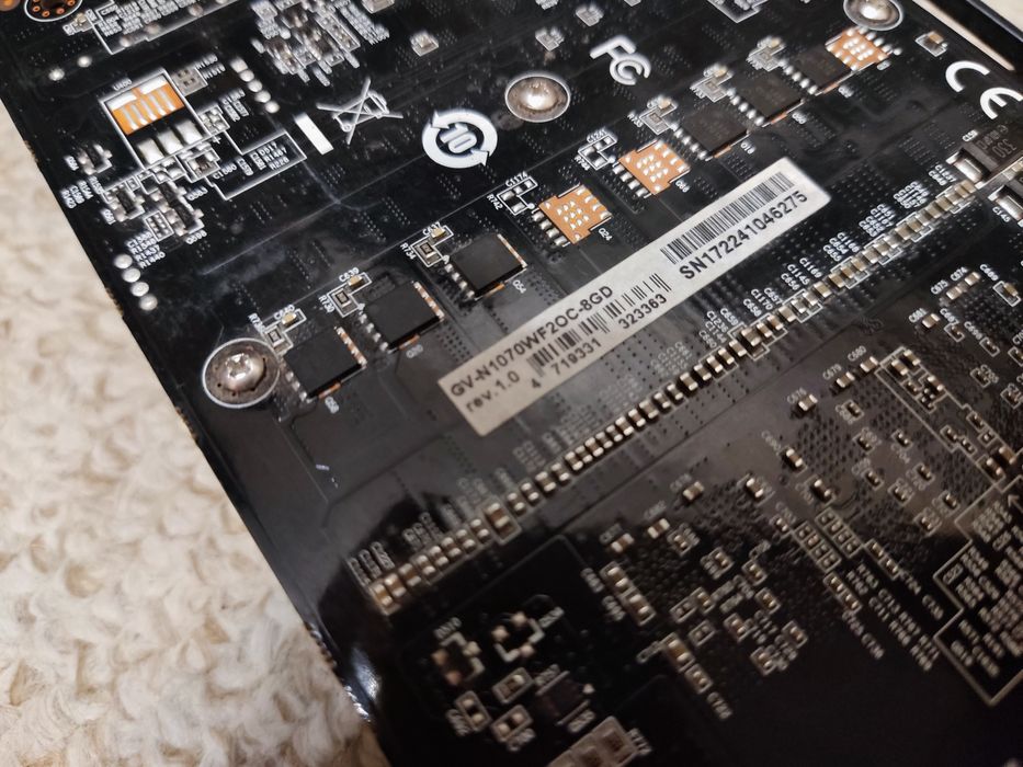 Видеокарта Nvidia Geforce GTX 1070 8 GB.