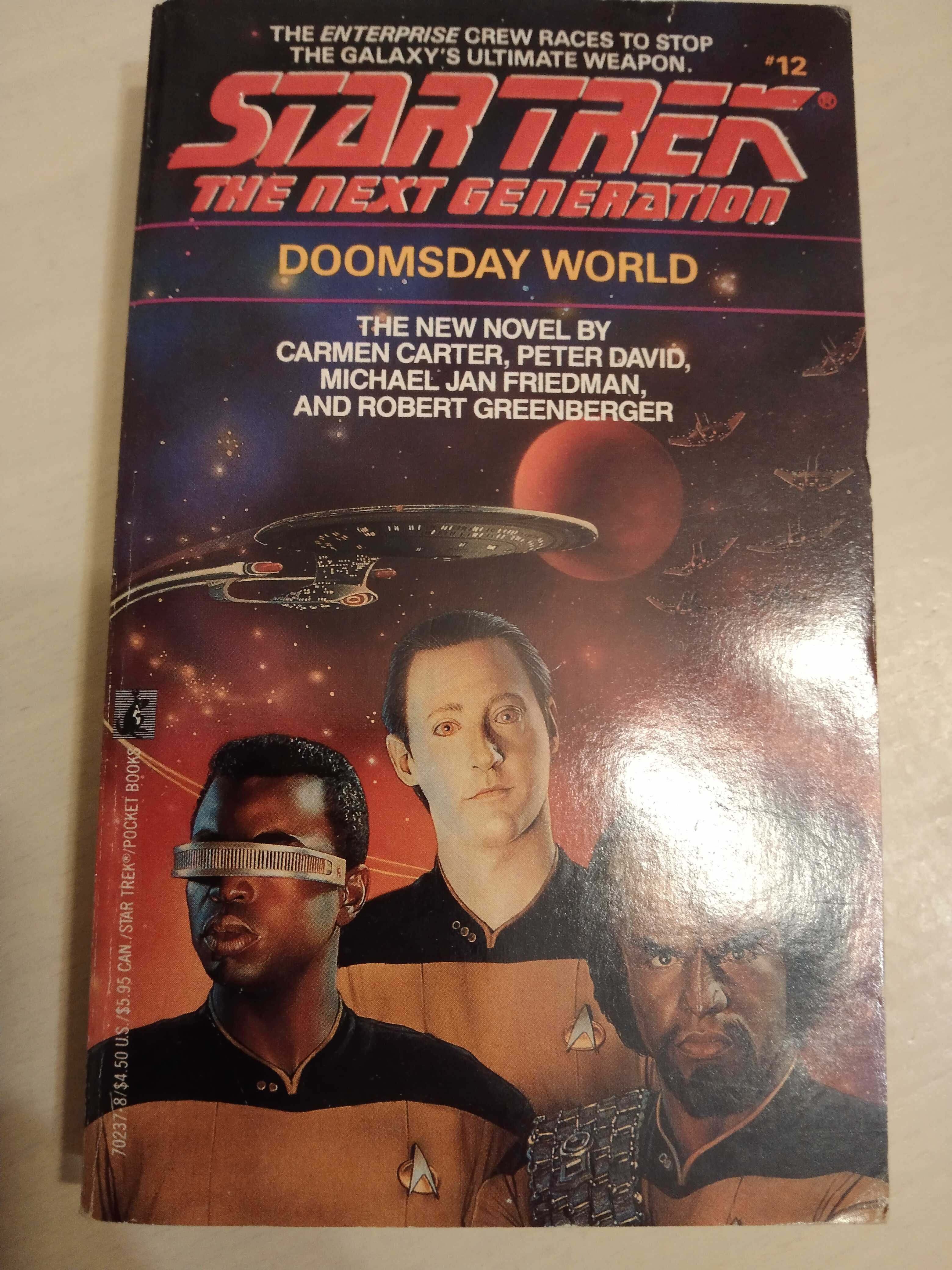Star Trek The next generation Doomsday World książka angielski