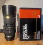Sigma 150 mm f/2.8 APO EX DG OS HSM Macro Canon EF / micro 4/3!