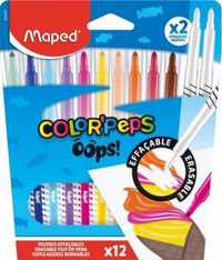 Flamastry Colorpeps Oops wymazywalne 12szt MAPED