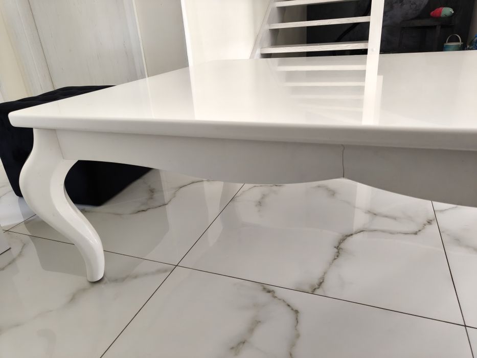 Ława Glamour biała połysk