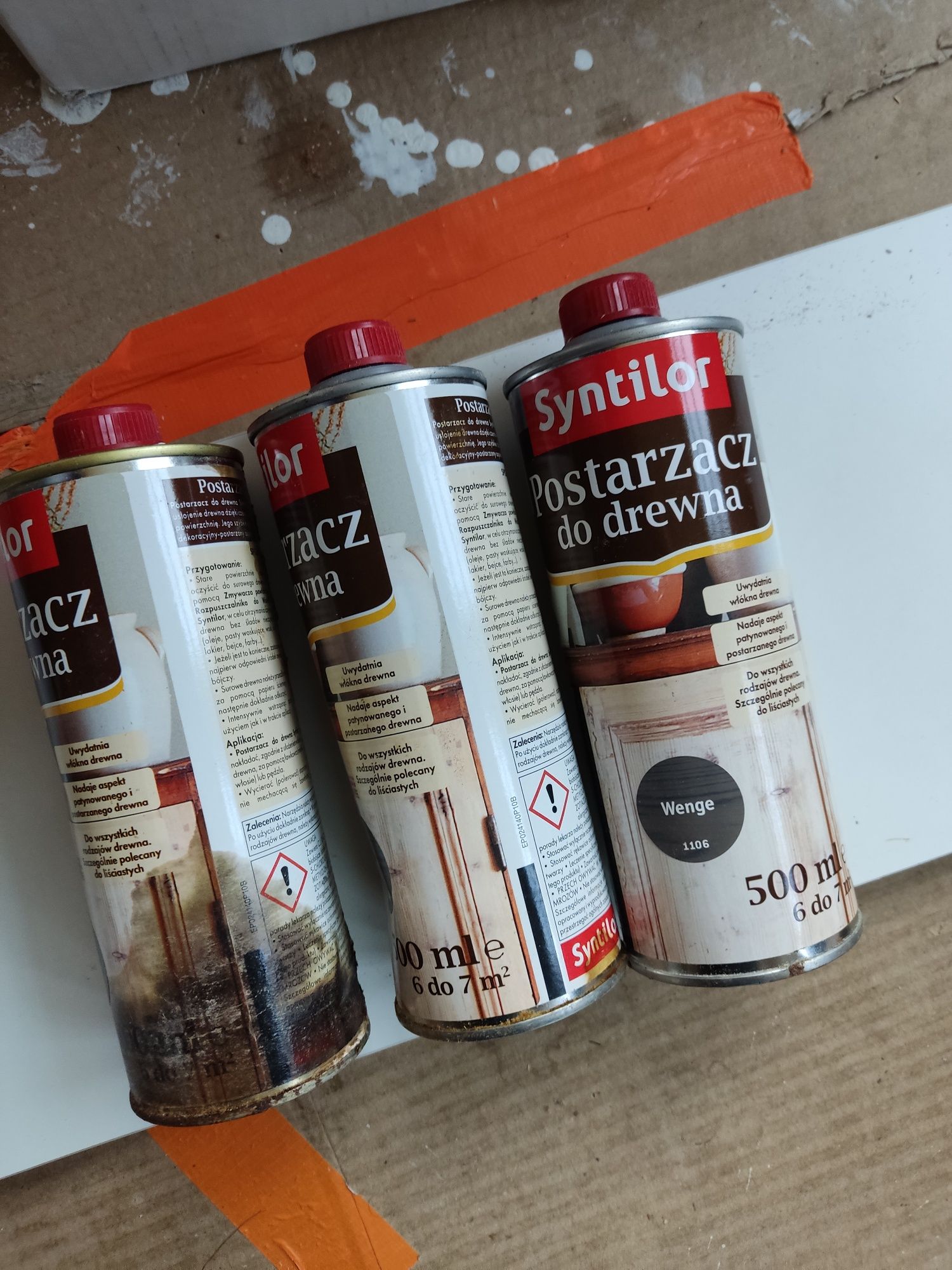 NOWY postarzacz do drewna Syntilor- 3 sztuki- Wenge