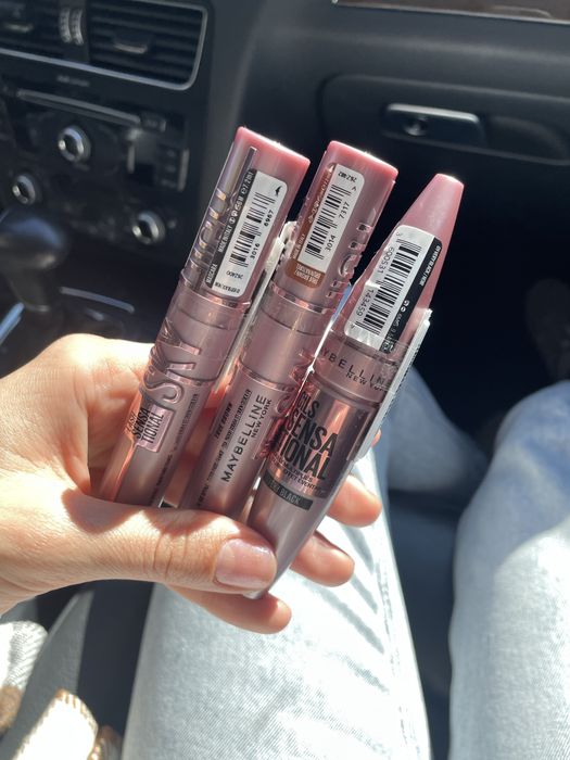 Туш Maybelline чорна, коричнева, екстра чорна