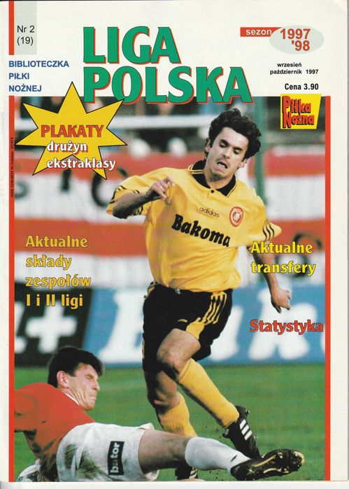 tygodnik Piłka Nożna - Liga Polska - 1997 - nowa