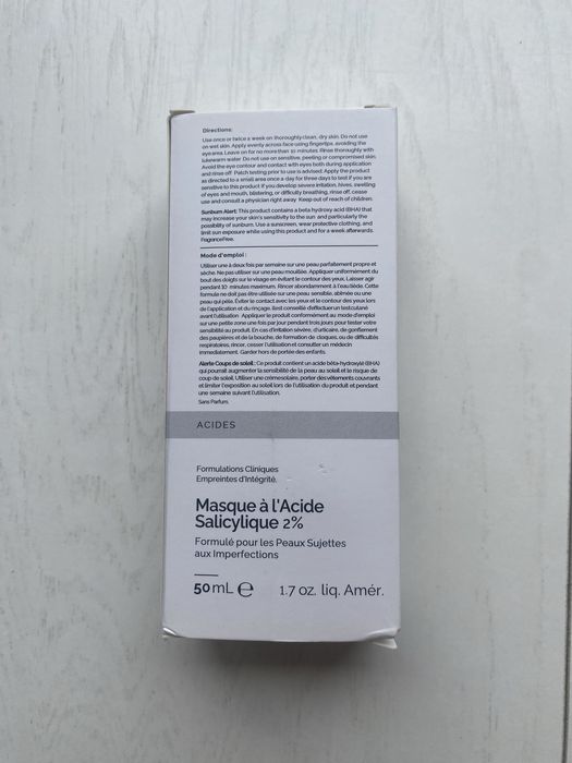 The Ordinary - Salicylic Acid 2% Masque z 2% Kwasem Salicylowym - 50ml