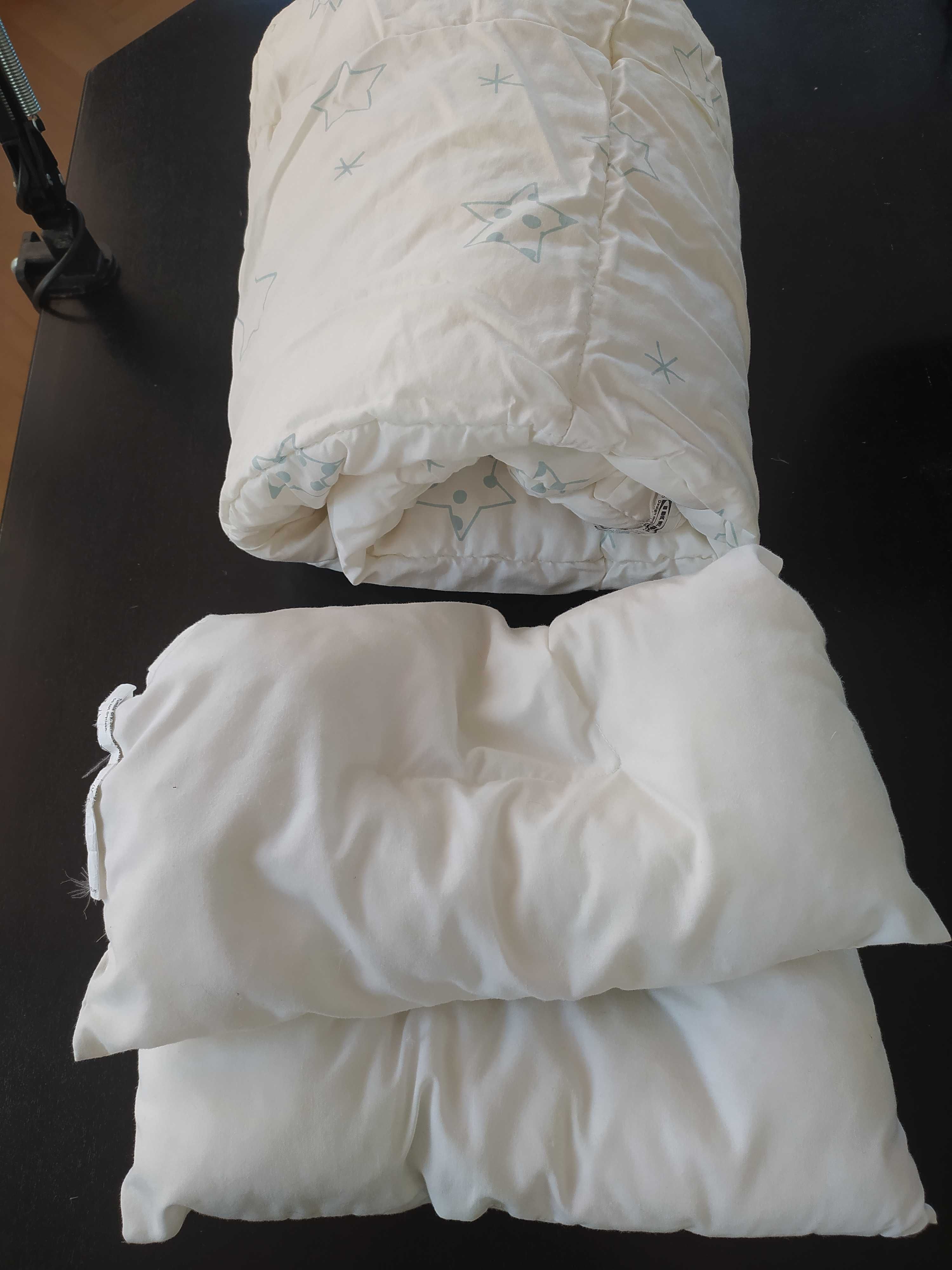 Pościel do łóżeczka, osłona na szczebelki, ochraniacz na materac IKEA