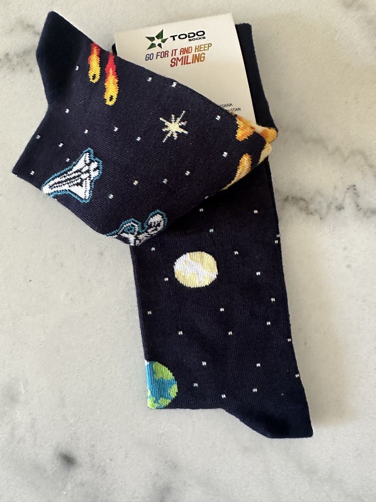 Skarpetki Todo Socks 43-46 Kosmos, Planety, Astronauta