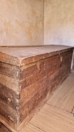 Antiguidade arca antiga madeira maciça
