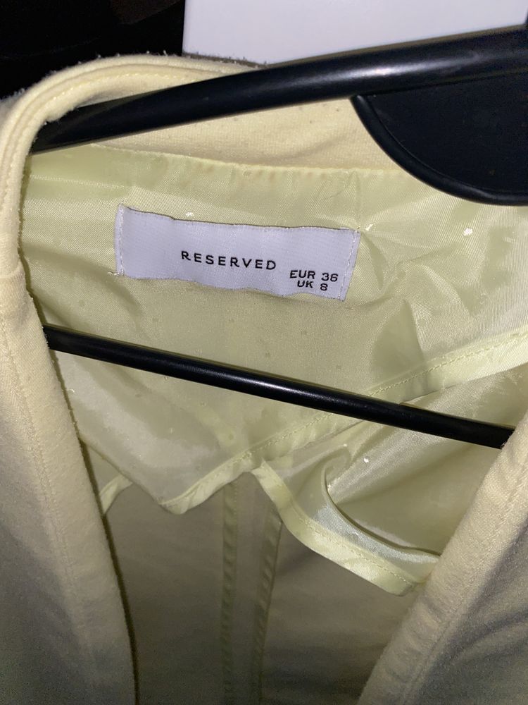Marynarka żółta firmy reserved S rozmiar