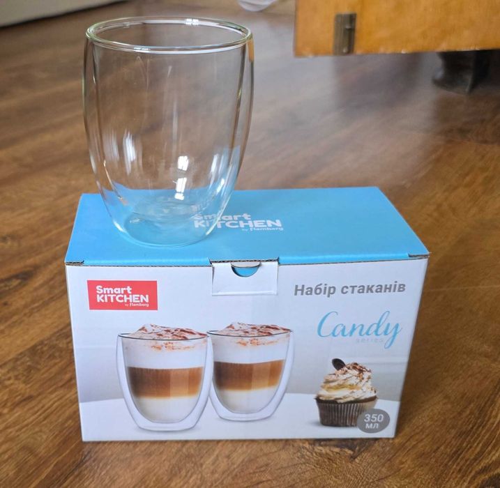Набір склянок для лате Smart Kitchen by Flamberg Candy Series 350 мл