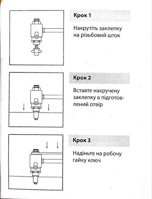 Заклепочник резьбовой УКРАЇНСЬКЕ ВИРОБНИЦТВО пистелет заклепочный