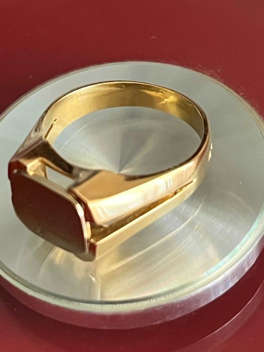 Anel ouro amarelo e branco 19,2kt , como novo