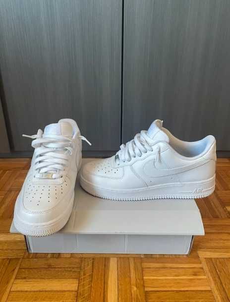 Buty meskie Mokasyny Nike_ Air_ Force_ 1_ Low '07_ Biały R.45