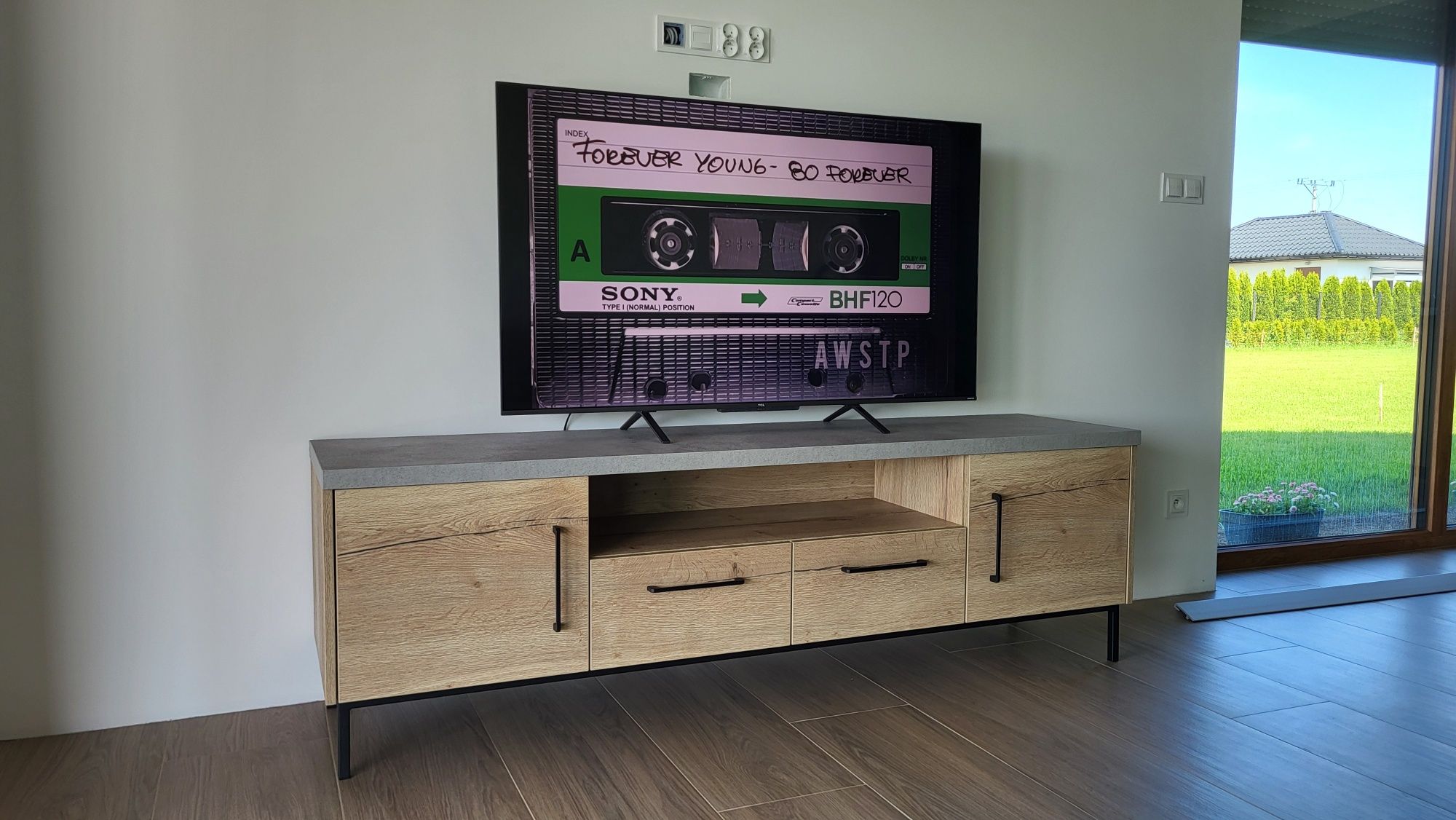 Szafka Rtv "Modena" w stylu LOFTOWYM / INDUSTRIALNYM