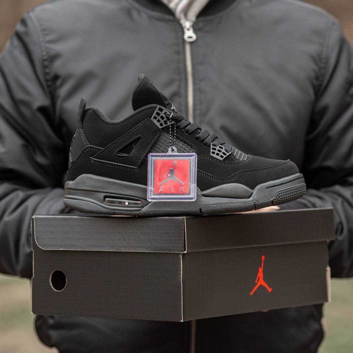 Кросівки Air Jordan Retro 4 Black Cat 36-45 (Оплата при отриманні)