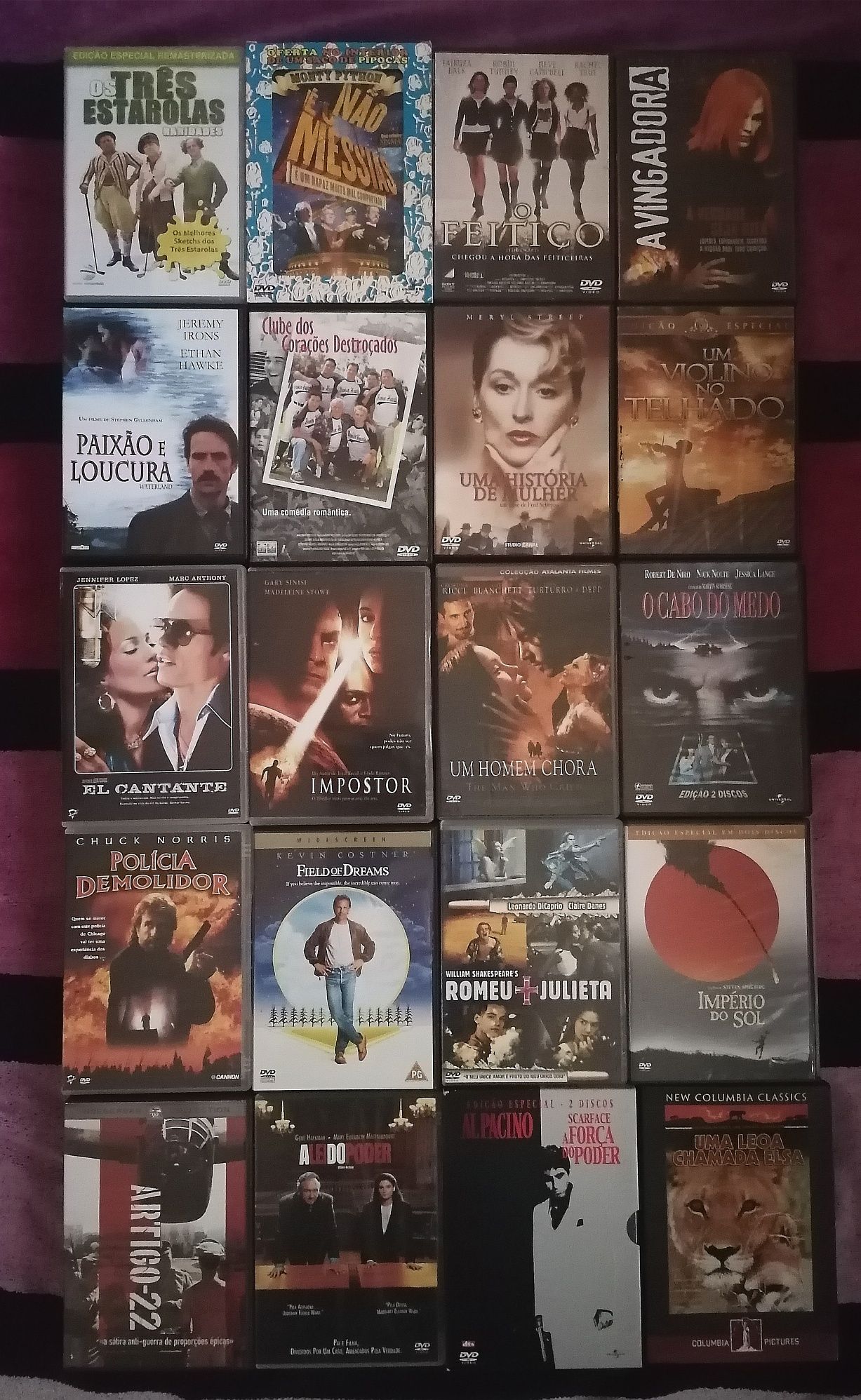 Lote 209 DVD's originais / clássicos / ação / comédia (LOTE 46)