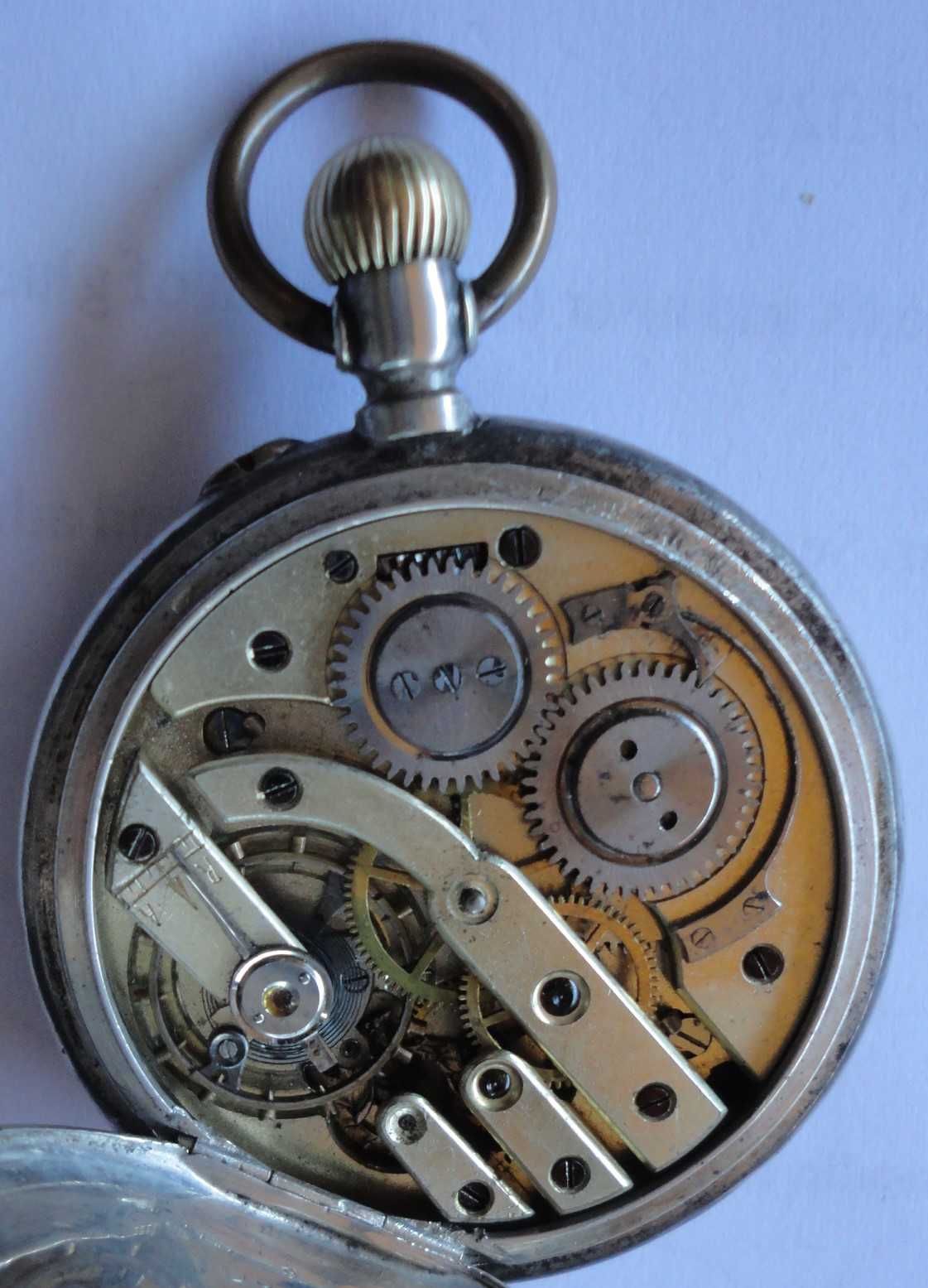 Srebrny Zegarek Kieszonkowy