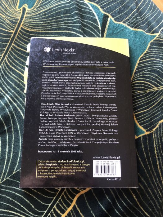 Wspólna polityka rolna podręcznik Unia Europejska europeistyka WPR