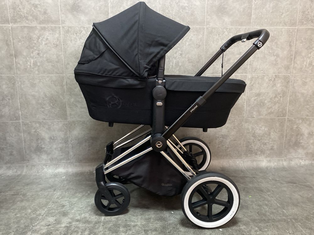 Коляска Cybex Priam 2в1/3в1 deep black 2021 шасси chrome black