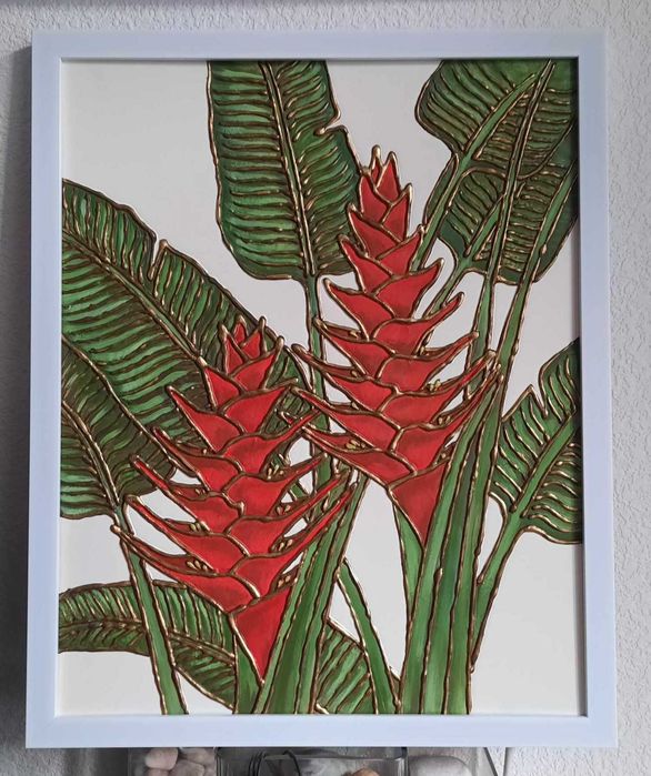 Живопис картина / Natale Air / #48 / Мixed media Art / 2023 / 40/50