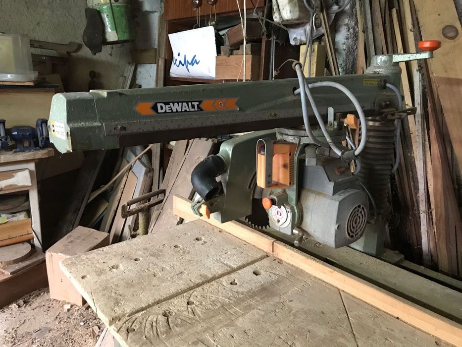 Dewalt radial arm saw mod 1600 (maquina de corte de madeira)