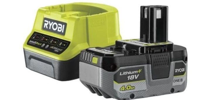 Zestaw startowy Ryobi 18V 4ah ladowarka