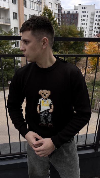 Свитер светр унісекс polo bear dubai by ralph lauren черный мужской