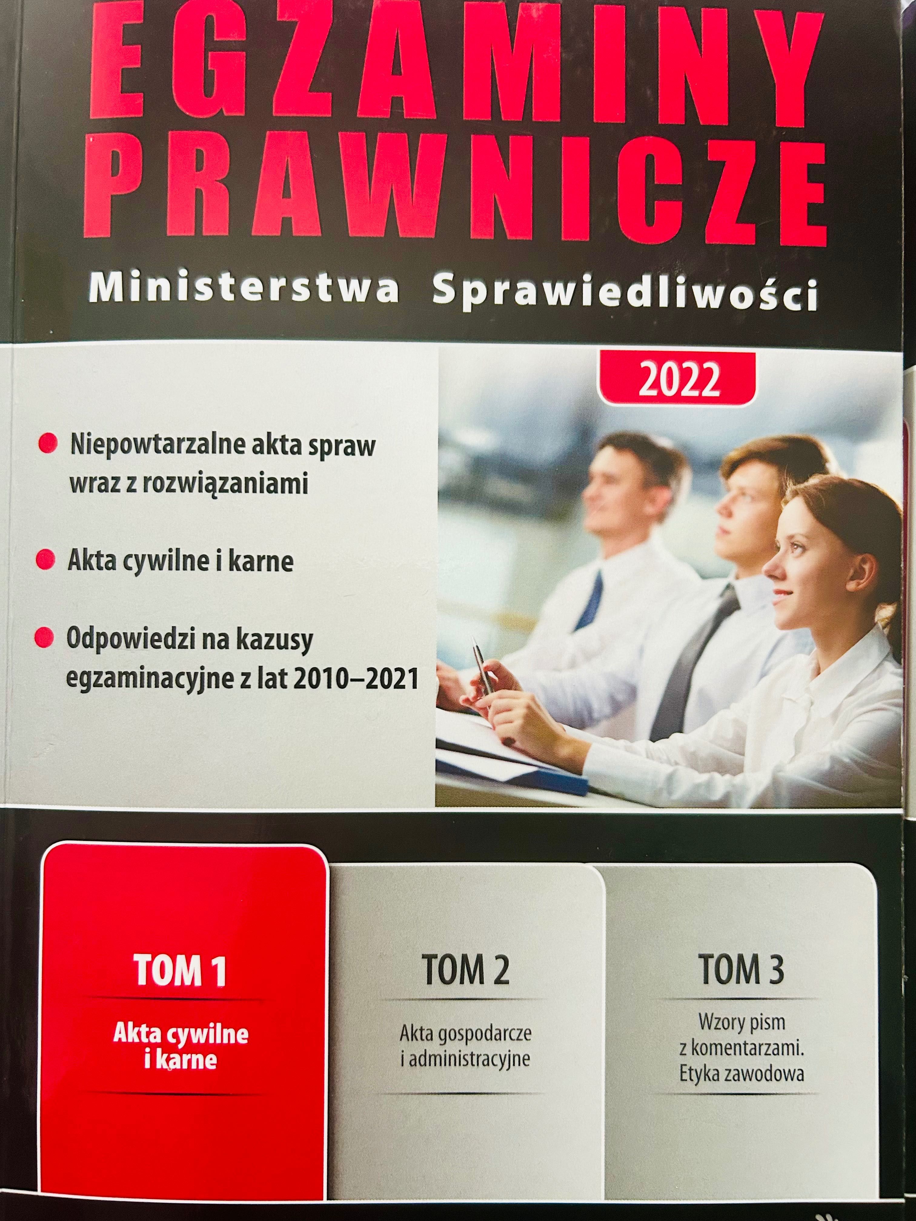 Zbiór EGZAMINY PRAWNICZE Ministerstwa Sprawiedliwości 2022 r.