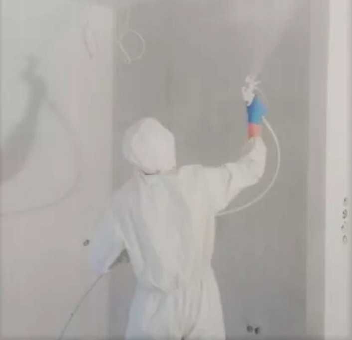 Wykończenia wnętrz gładzie, malowanie natryskowe