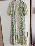 Kwiatowa sukienka midi Miss Selfridge rozmiar 38 M w kwiaty z wiskozy