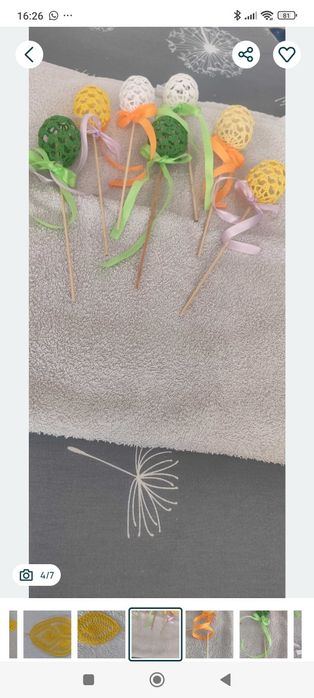 Ozdoby wielkanocne na szydełku