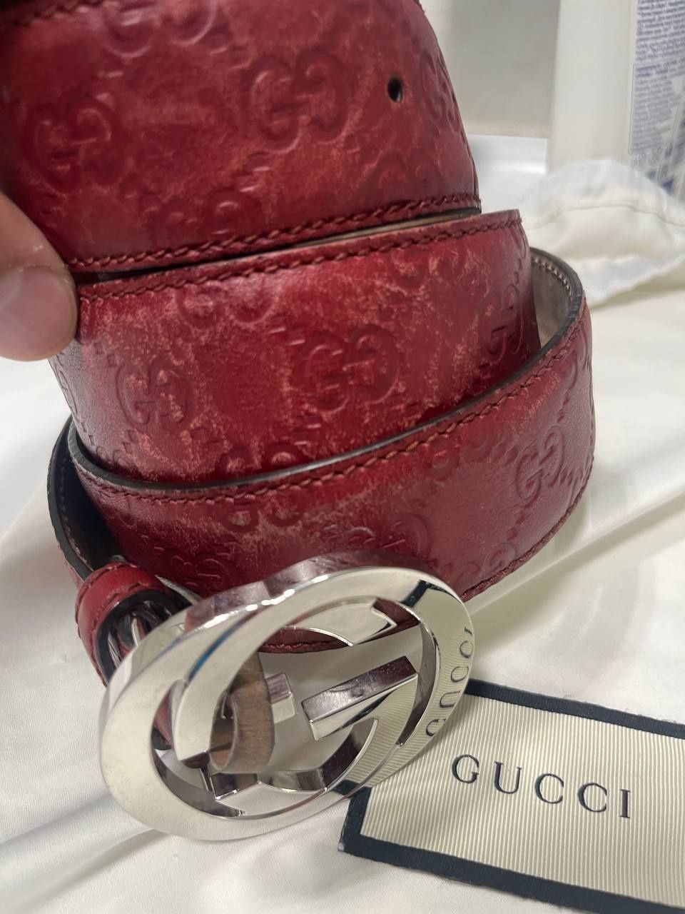Ремень Gucci Кожаный Made in Italy