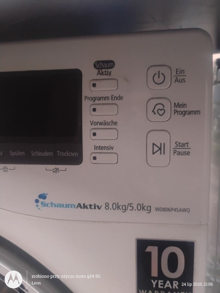 Pralko suszarka Samsung SchaumActiv 8kg/5kg