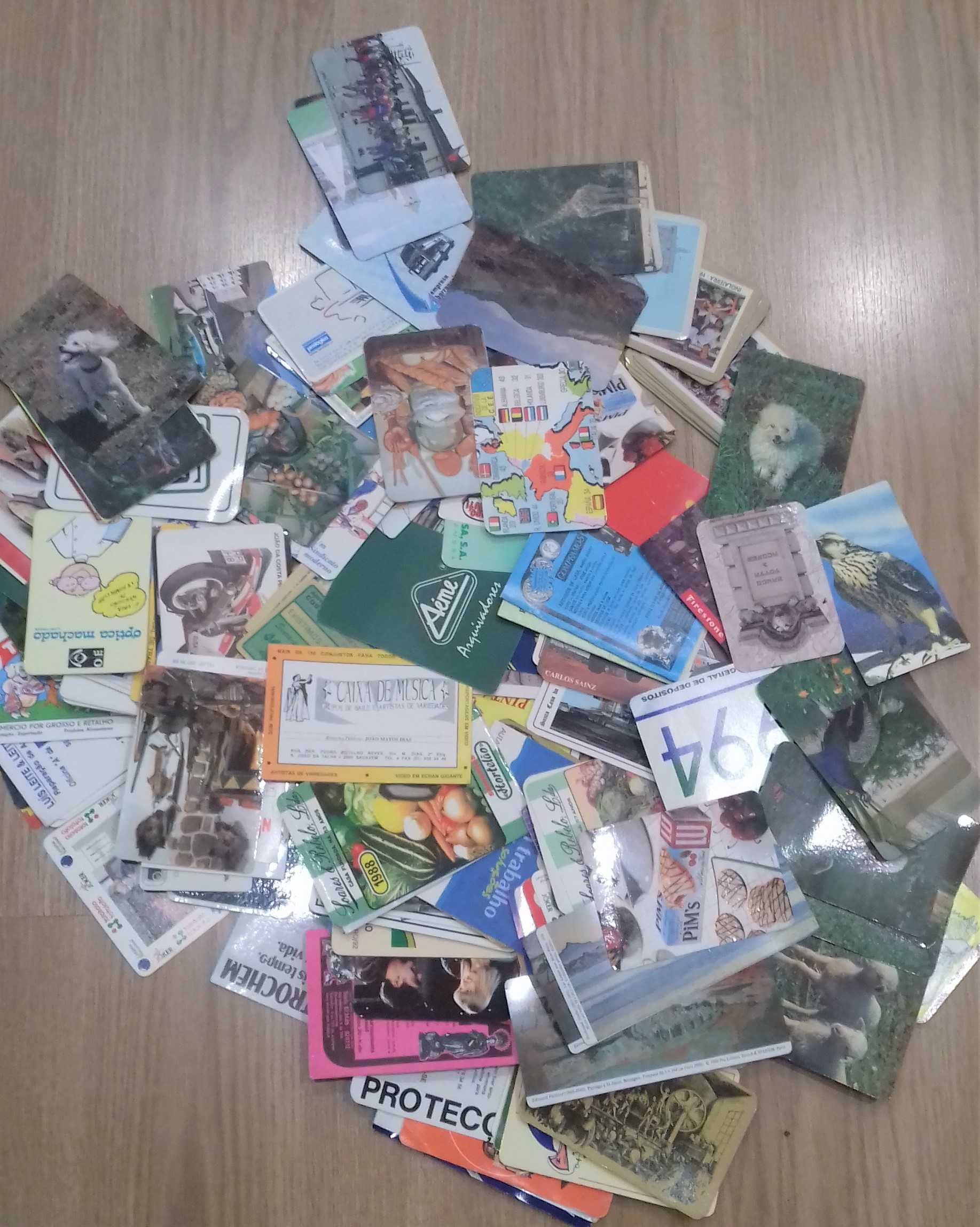 Coleção de mais de 200 calendários de bolso, anos 80 e 90