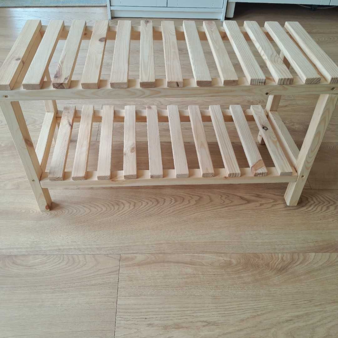 Nowa Ławka drewniana z półką