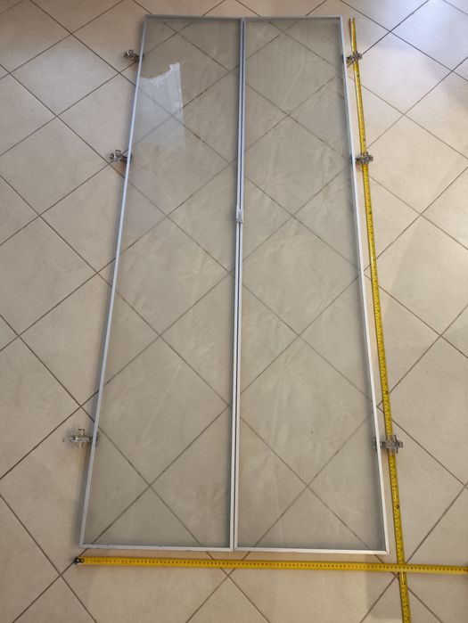 Ikea Billy drzwi szklane z wzorem listnym