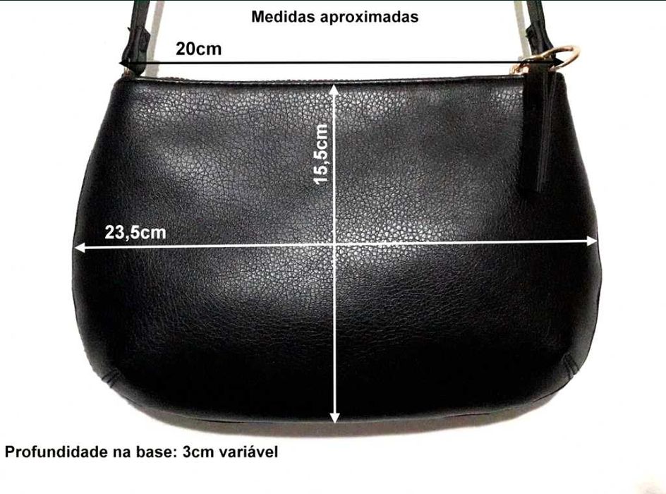 Mala preta pequena a tiracolo H&M