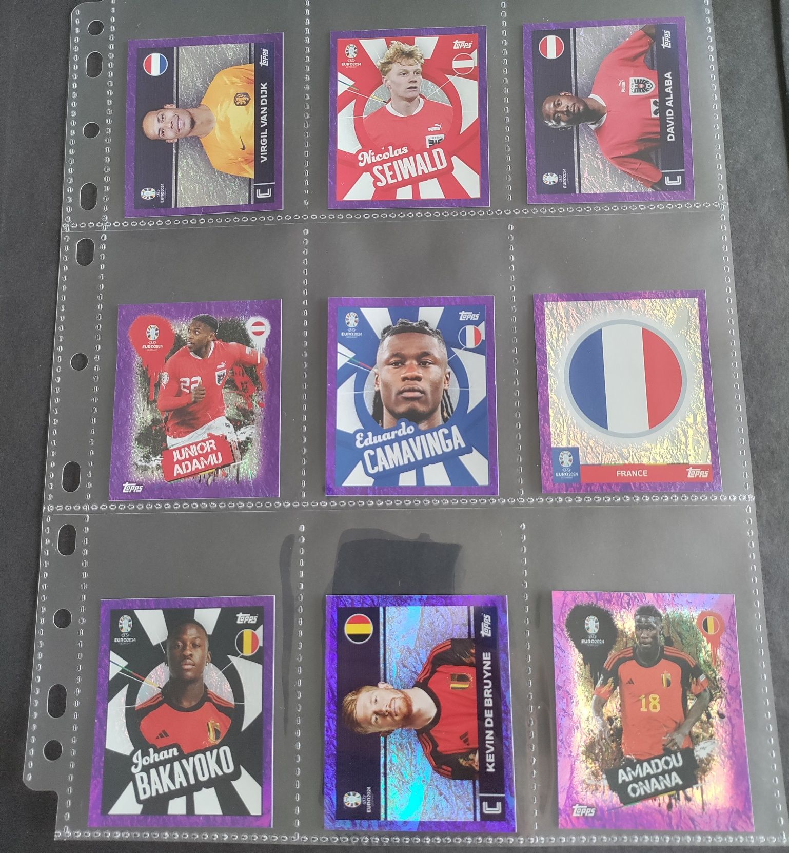 Topps Euro 2024 - Paralelos Roxos