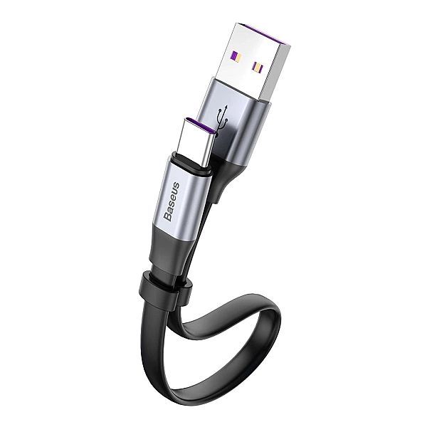 Baseus Simple płaski kabel przewód Usb / Usb Typ C SuperCharge 5a 40w