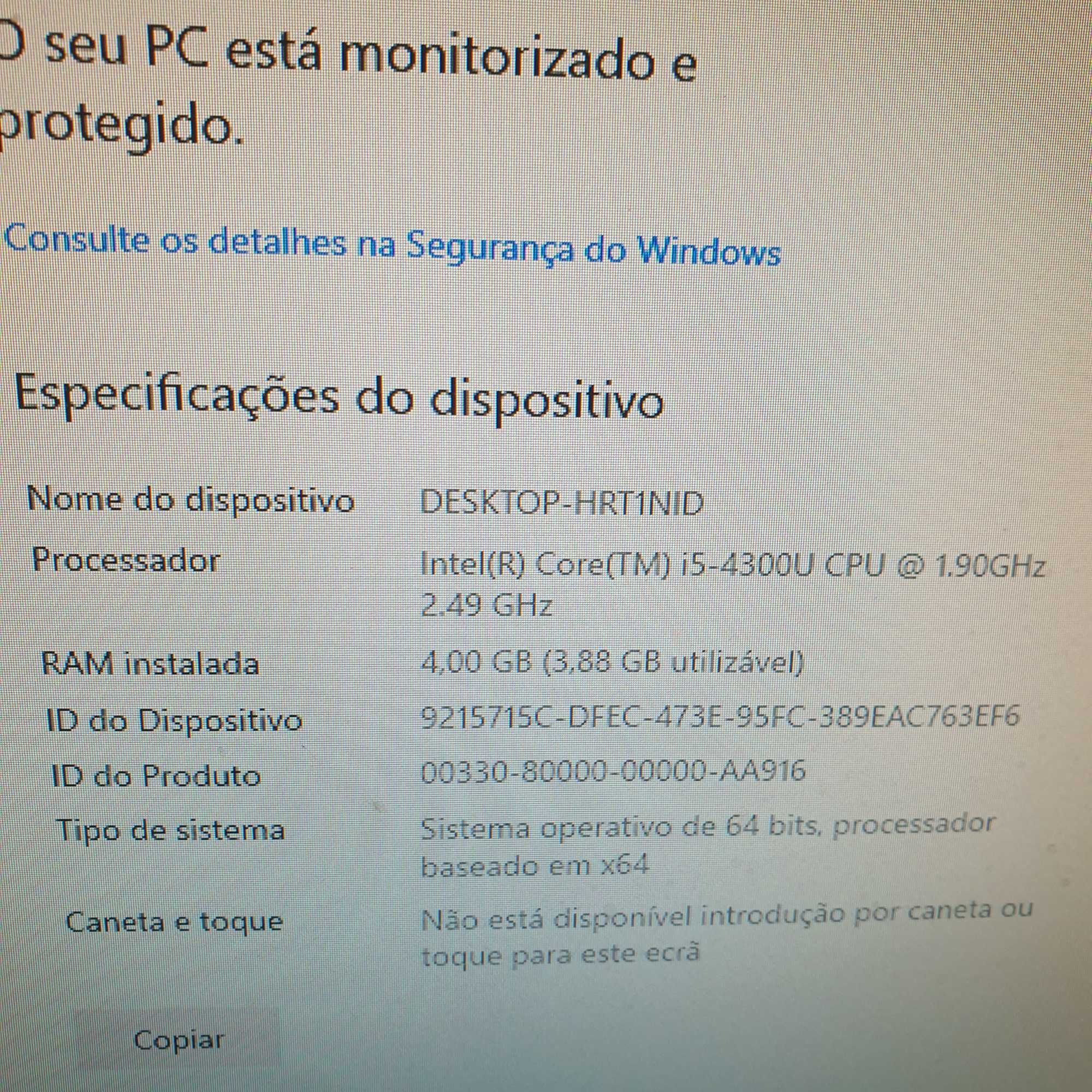 Motherboard lenovo x240 com processador i5-4300, testada sem anomalia