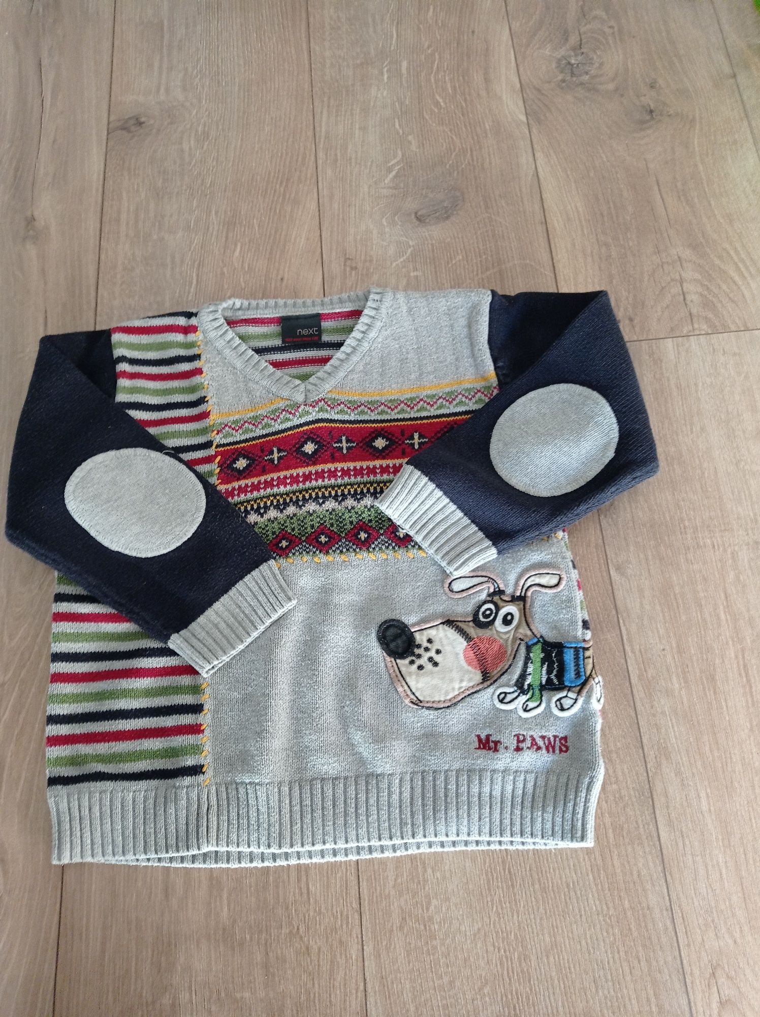 Sweter zimowy na 110 cm NEXT (chłopiec 4-5 lat)