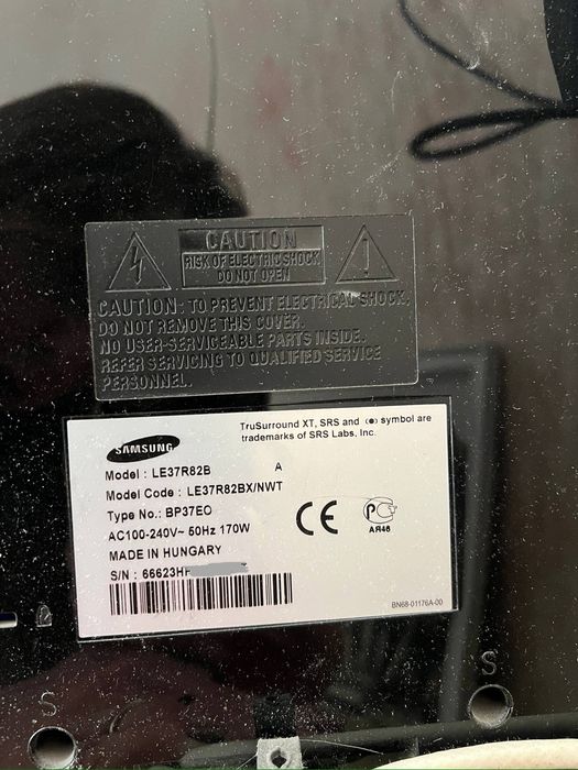 Телевизор Samsung LE3782B - 94 см, в отл.сост., с пультом.