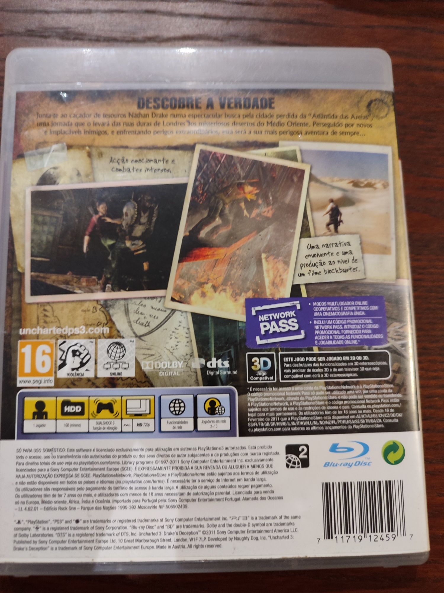 Jogo Uncharted 3 PS3