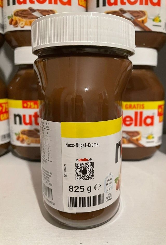 Nutella 825 gram krem czekoladowy z Niemiec 3 sztuki