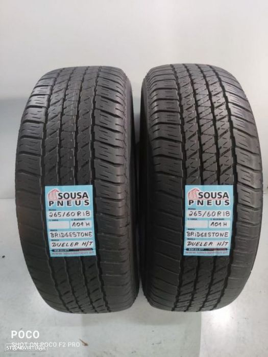 2 pneus semi novos 265-60r18 bridgestone - oferta dos portes 150 EUROS